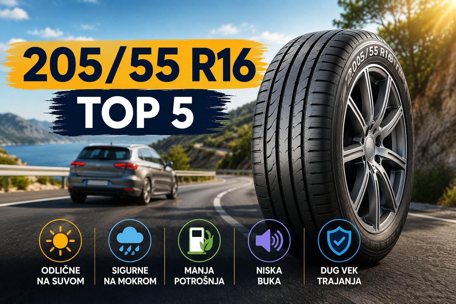 Najbolje letnje gume 205 55 r16 – Top 5